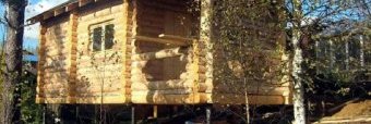 Фундаменты на винтовых сваях для деревянных домов (срубов)